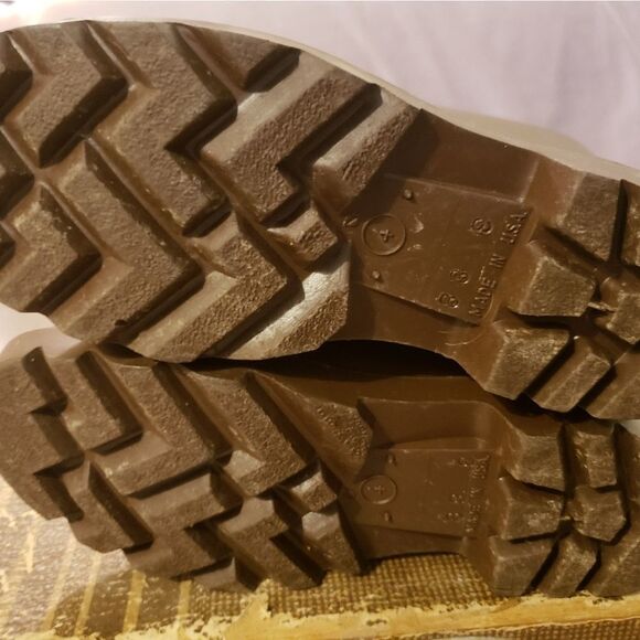 Vintage Brown Gumboots Rain Wellies - Picture 10 of 12